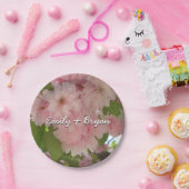 Assiettes En Carton Double floraison cerisier II printemps fleuri (Fête)