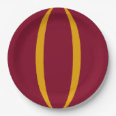 Assiettes En Carton Double Stripe Custom Party Paper Plate (Devant)
