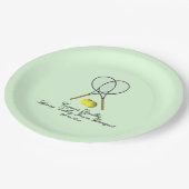 Assiettes En Carton Doubles de tennis Green (Angle)