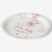 Assiettes En Carton Douce flottante Whimsical Custom Kitten Baby Girl (Angle)