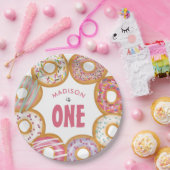 Assiettes En Carton Douceur Colorée Donuts Un Premier Anniversaire (Fête)