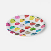 Assiettes En Carton Douceur fraise mignonne aquarelle de fruit mignon (Angle)