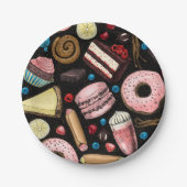 Assiettes En Carton Douceurs (Devant)