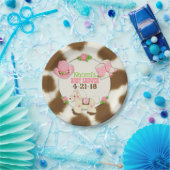 Assiettes En Carton Douche 7" de bébé de cow-girl de petit gâteau (Fête)