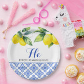 Assiettes En Carton Douche citron (Fête)