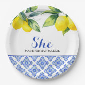 Assiettes En Carton Douche citron (Devant)