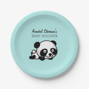 Assiettes En Carton Douche de bébé de panda