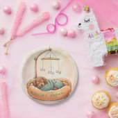 Assiettes En Carton Douche de bébé teckel (Fête)