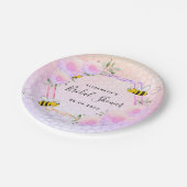 Assiettes En Carton Douche de mariée rose violet future mariée (Angle)