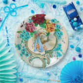 ASSIETTES EN CARTON DOUCHE GARÇON STORK BÉBÉ (Fête)