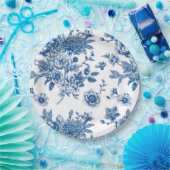 Assiettes En Carton Douche nuptiale bleue (Fête)