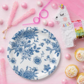 Assiettes En Carton Douche nuptiale bleue (Fête)