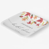 Assiettes En Carton Douche nuptiale feuille en chute (Angulaire)