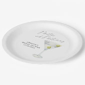 Assiettes En Carton Douche nuptiale martinienne et mariée (Angle)