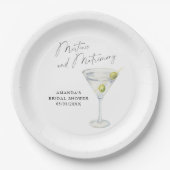 Assiettes En Carton Douche nuptiale martinienne et mariée (Devant)