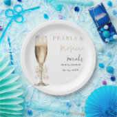 Assiettes En Carton Douche nuptiale Pearl & Prosecco (Fête)