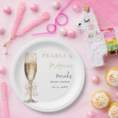 Assiettes En Carton Douche nuptiale Pearl & Prosecco (Fête)