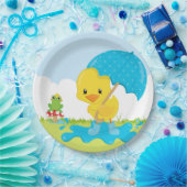 Assiettes En Carton Douches d'avril mignonnes (Fête)