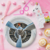 Assiettes En Carton Douglas DC-3 Aircraft. Hélice (Fête)