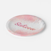 Assiettes En Carton Doux 16 Plaques de fête (Angle)