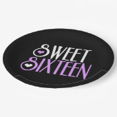 Assiettes En Carton Doux 16 pourpre (Angle)