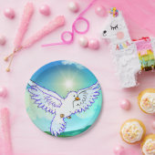 Assiettes En Carton Dove Connect (Fête)