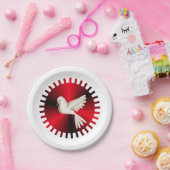 Assiettes En Carton Dove Saint-Esprit (Fête)