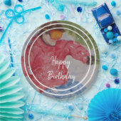 Assiettes En Carton Down Hill Skier Bonne fête d'anniversaire (Fête)