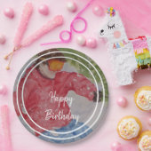 Assiettes En Carton Down Hill Skier Bonne fête d'anniversaire (Fête)