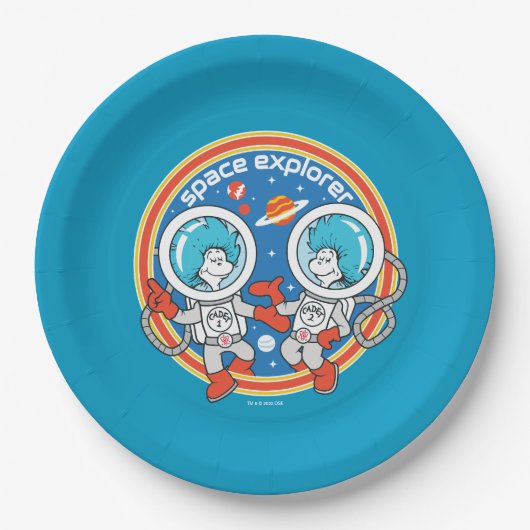 Assiettes En Carton Dr Seuss | Cadet Un Cadet Deux Espace Explorer (Devant)