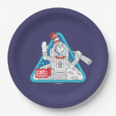 Assiettes En Carton Dr Seuss | Cat in the Moon Outer Space Graphic (Devant)