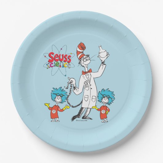 Assiettes En Carton Dr Seuss | Chat dans la science de la sécurité Cas (Devant)