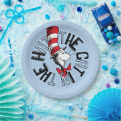 Assiettes En Carton Dr Seuss | Chat dans l'art rond Casquette (Fête)