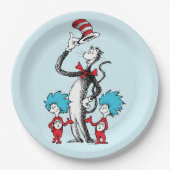 Assiettes En Carton Dr Seuss | Chat dans le Casquette, Chose un & Chos (Devant)