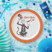 Assiettes En Carton Dr Seuss | Chat d'Halloween en Casquette (Fête)