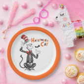 Assiettes En Carton Dr Seuss | Chat d'Halloween en Casquette (Fête)