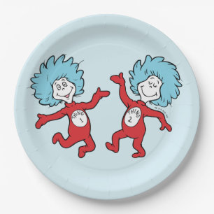 Assiettes En Carton Dr. Seuss Chose 1 et Chose 2 Personnage