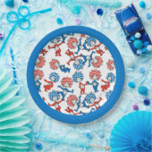 Assiettes En Carton Dr Seuss | Chose Une Chose Deux Motifs du drapeau  (Fête)