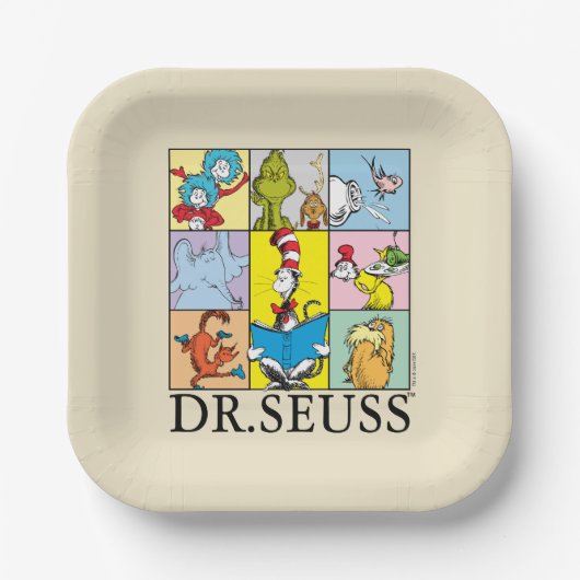 Assiettes En Carton Dr Seuss | Graphique Histoires (Recto)