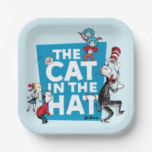 Assiettes En Carton Dr. Seuss Logo du Chat dans le Chapeau - Personn