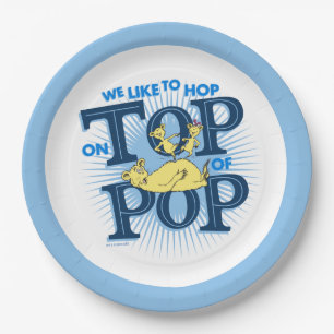 Assiettes En Carton Dr. Seuss Nous aimons sauter sur Pop