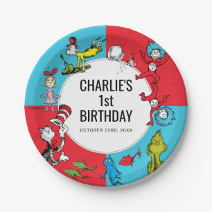 Assiettes En Carton Dr. Seuss - Personnages Anniversaire Enfants