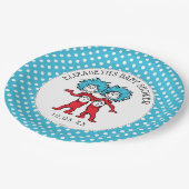Assiettes En Carton Dr Seuss Thing One Thing Two | Baby shower jumeaux (Angle)
