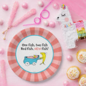 Assiettes En Carton Dr Seuss | Un poisson - Baby shower fille (Fête)