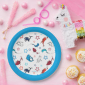 Assiettes En Carton Dr Seuss | Un poisson deux étoiles de poisson Moti (Fête)