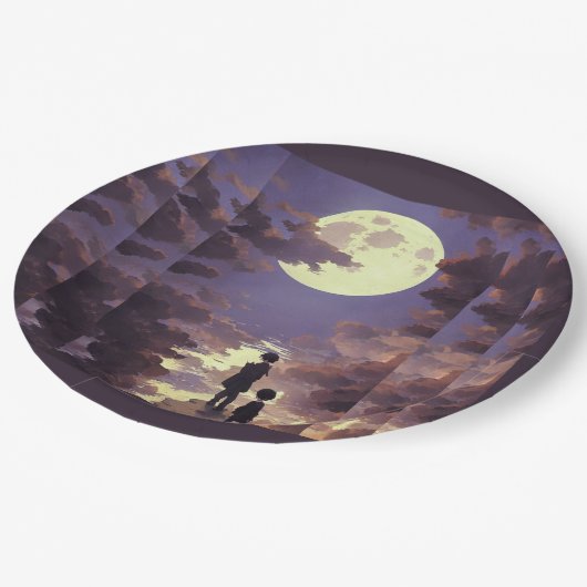Assiettes En Carton Dracula Junior (Angle)