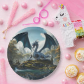 Assiettes En Carton Dragon (Fête)