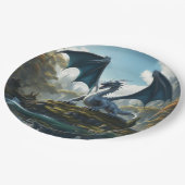 Assiettes En Carton Dragon (Angle)