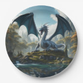 Assiettes En Carton Dragon (Devant)
