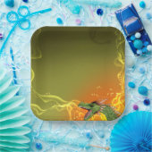 Assiettes En Carton Dragon (Fête)